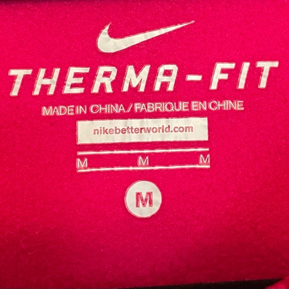 Women’s Pink Nike Thermafit Hoodie Sweatshirt, size Medium - Picture 6 of 6